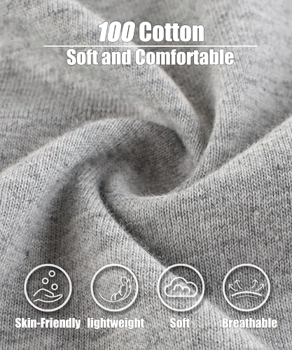 GFQLONG Toddler Boys 2 Pack Cotton Crewneck Sweatshirt, Baby Solid Long Sleeve Pullover Tops2