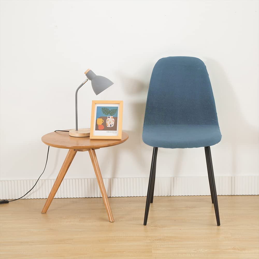 Coprisedie Scandinavi Meigeh - Set Di 4 Fodere Elastiche Per Sala Da Pranzo, Design Curvo