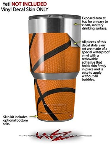 Miniatura 2 de Skin Decal Wrap para Yeti Tumbler Rambler 30 oz Baloncesto (Tumbler no incluido)