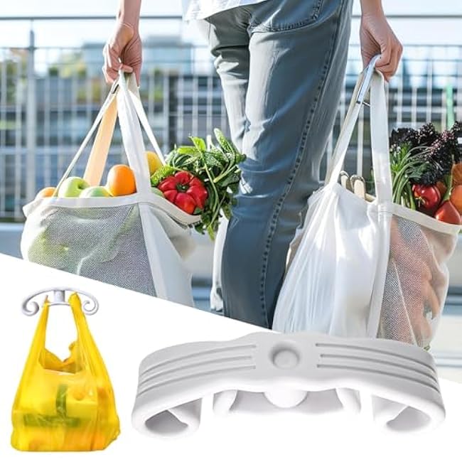 Grocery Bag Carrier | Ergonomic Bag Carrier - Comfortable Grip Hanger for Shopping Event Farmers Markets Picnic Parking Lot Bulk Item Transport Daily Errands Walking