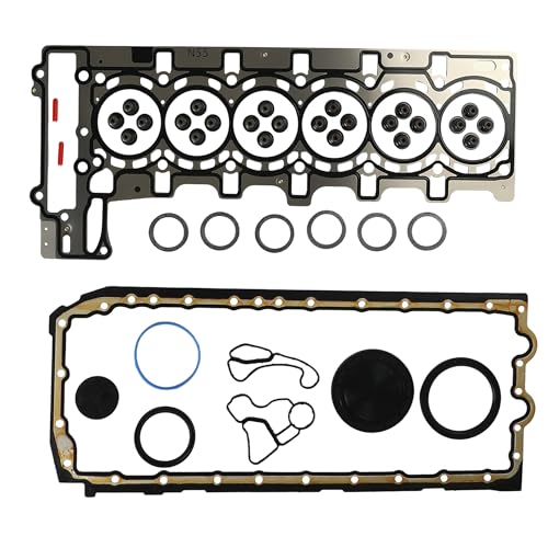 Image of N55B30A MLS Full Cylinder Head Gasket Set Fit for BMW 135i M135i M235i 335i 335ix Drive 435i 435i xDrive 535i 640i 740i x3 x5 3.0T 2009-2018 Replace #HS55004 HGS858
