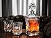 Ashcroft 5 Piece Iceberg Ice Shaped Whiskey or Bourbon Decanter Set, Unique Crystal Glasses For Liquor, Bourbon, Scotch, Old Fashioned With Gift Box