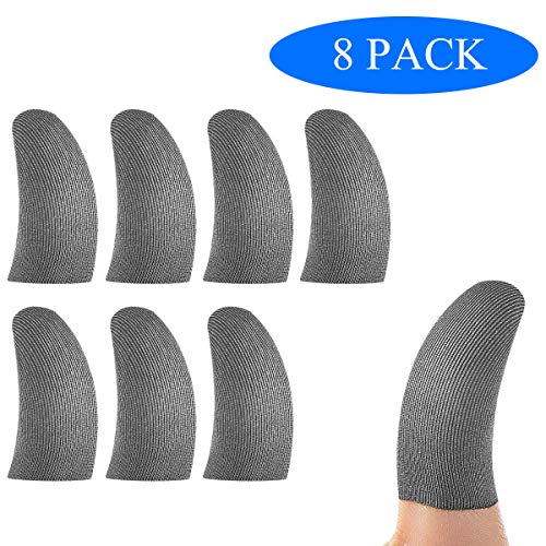 Juego de 8 fundas para dedos para juegos móviles, compatibles con iPhone, iPad, Android y tablet