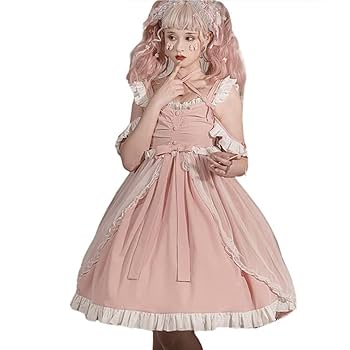 Amazon.co.jp: ワンピース ロリータ服 姫 ドレス コスプレ 衣装