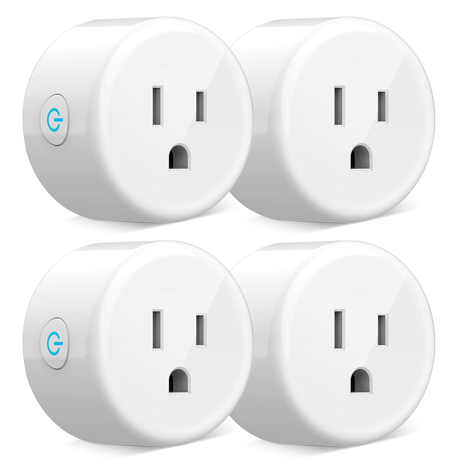 Smart Plug WiFi Outlet Socket Compatible with Alexa Google Home No Hub Required Surge Protection Plug ETL Certified