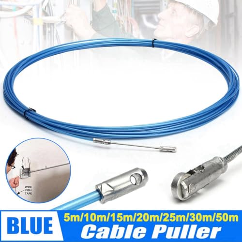 Extractor de cables de 50 metros con rueda de empuje anticodos 7