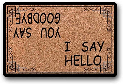 BXBCASEHOMEMAT You Say Goodbye I Say Hello Doormat - Beatles - Custom Doormat - Doormat - Beatles Lover - House Warming Gift 18