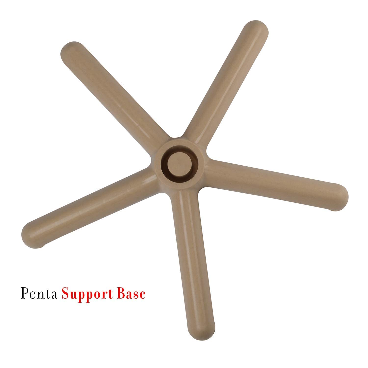 HomiQ Supreme Penta Round Plastic Table for Home | Office | Indoor&Outdoor Use (Color: Marble Beige; Qnt: 1 Pcs.) 4