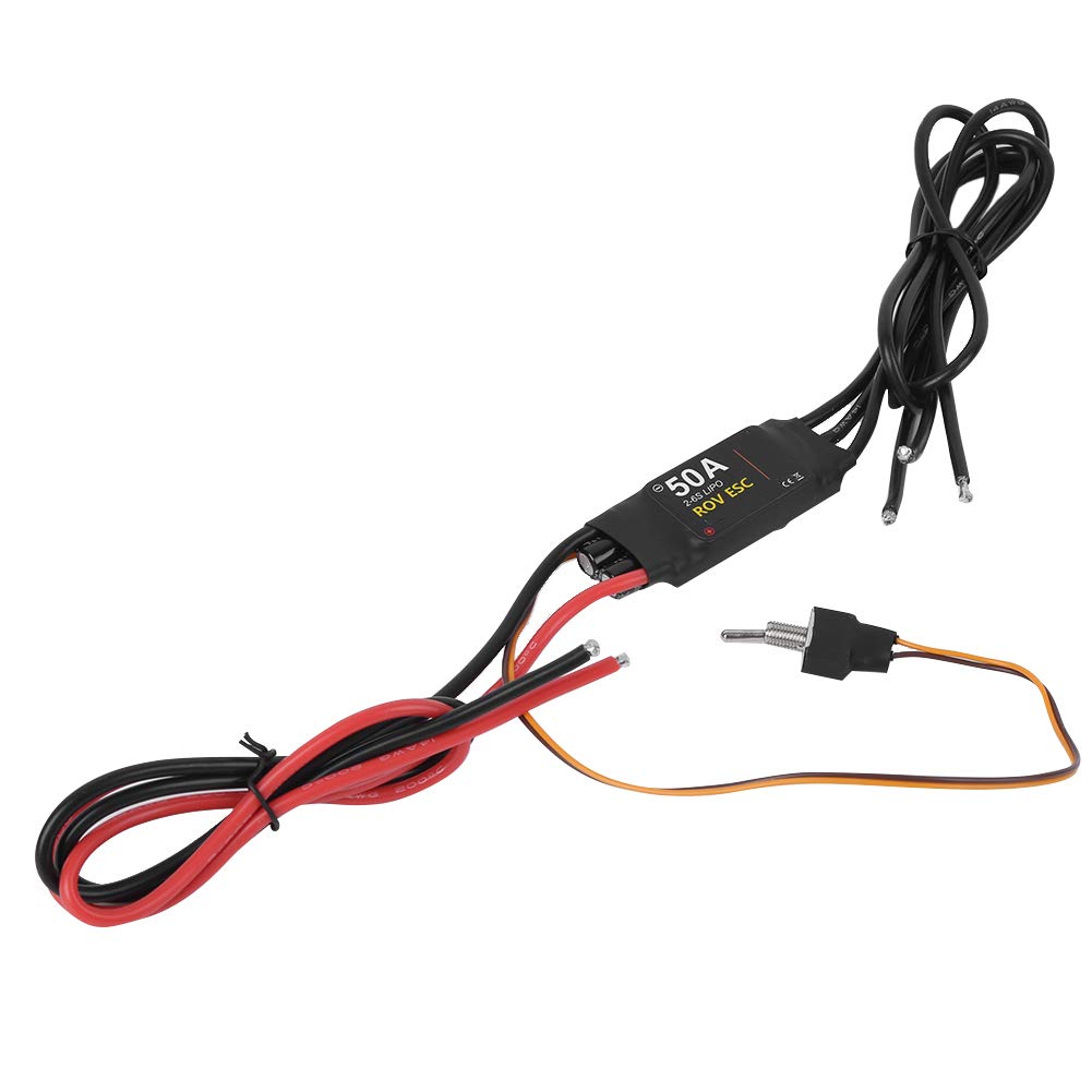 VGEBY ESC 50A Electronic Speed Controller Brushless ESC 26S for 24V RC Boat Model Underwater Thruster