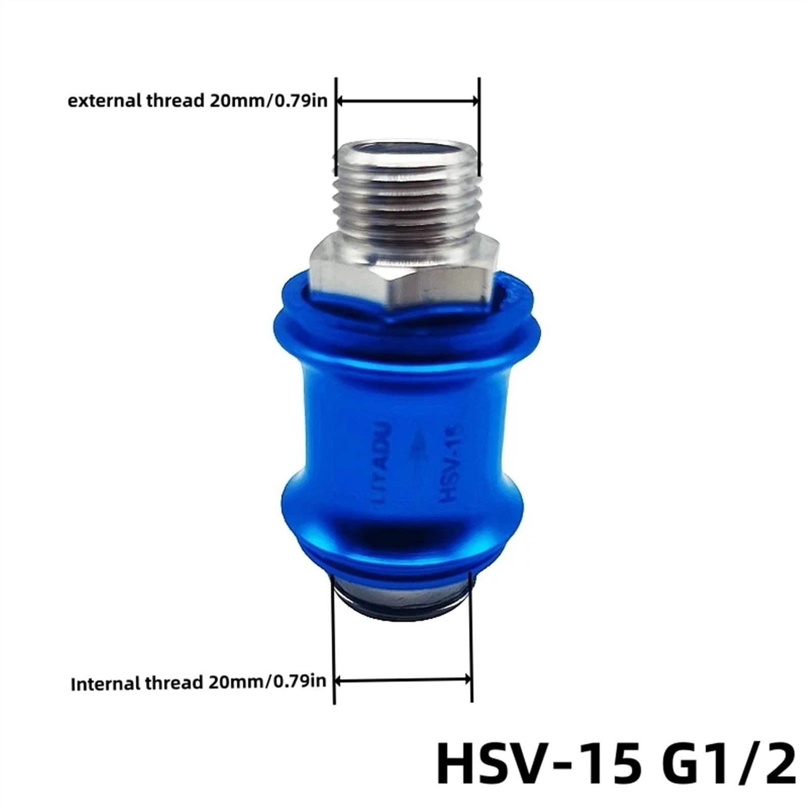 5/10 Stück pneumatischer manueller Schieberventilanschluss HSV-06 HSV-08 HSV-10 HSV-15 HSV-20 Durchflussregelung Schalter G1/8 1/4 3/8 1/2(HSV-15 Gourd type,10pcs)