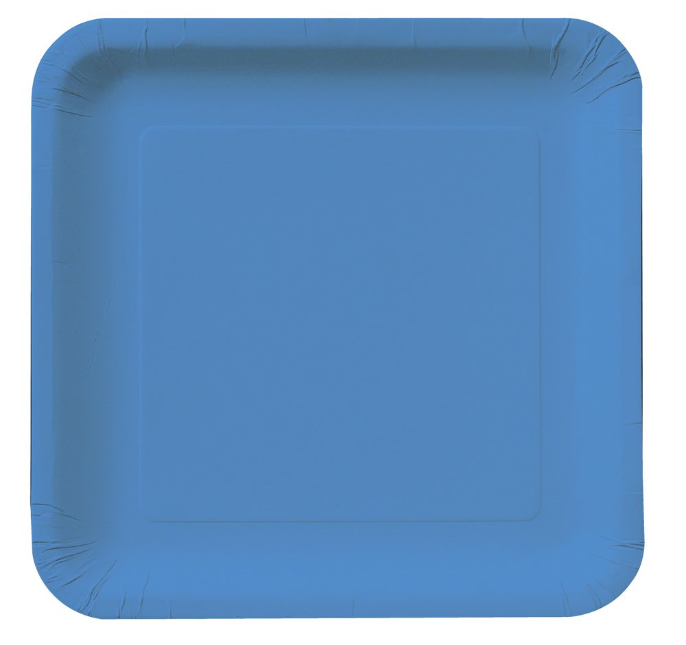 True Blue, 9" Square Dinner Plate, 18 ct Health & Household