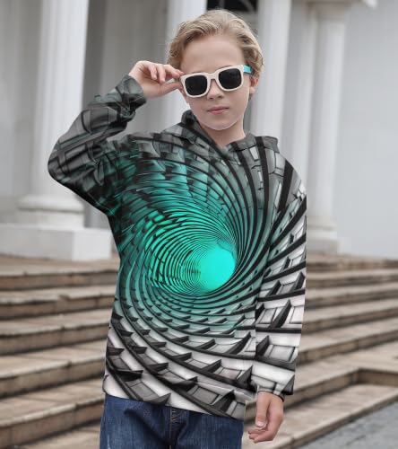 Image of Belovecol Boys Hoodies 3D Printed Hooded Sweatshirts with Pocket for 6-16Y