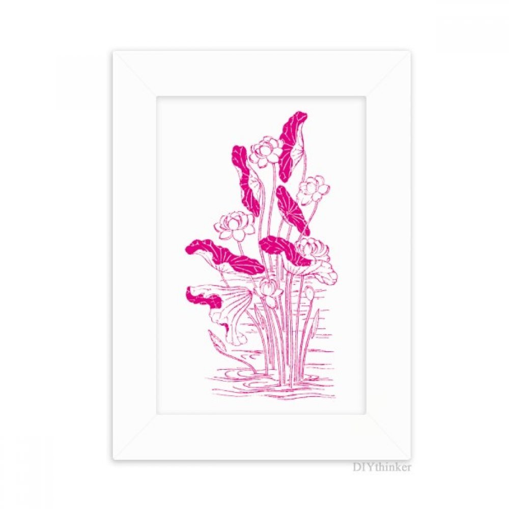 Cadre photo feuille de lotus blanc pour rompre la monotonie de votre bureau