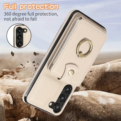 Anneau support pour coque Samsung S23 Plus avec porte-cartes - 7