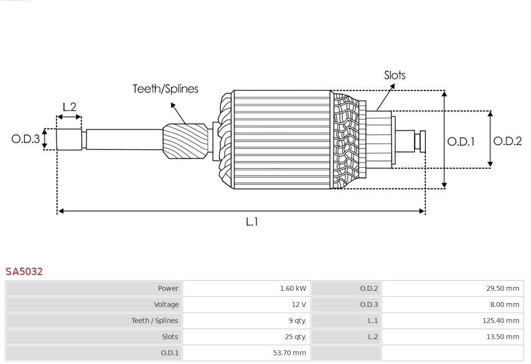 AS-PL MOTORINO AVVIAMENTO 12V Zähnezahl: 14 Senso rotazione orario