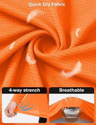 MAGCOMSEN Men's Long Sleeve Shirts UPF 50+ Sun Protection UV Shirt Dry Fit T-Shirts for Hiking Running Athletic4