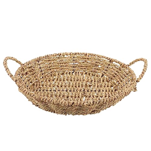 Cabilock Sostenedor De La Olla De Salvamanteles De Ratán Canasta para Guantes Lámina Cacerola Cestas De Almacenamiento Tejidas Wok Bol Microonda Hogar Agarraderas Mesa Estera