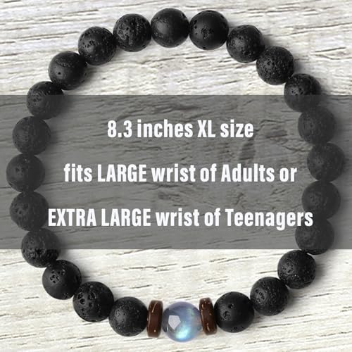 Pulsera artesanal con piedra natural para hombre miniatura 3