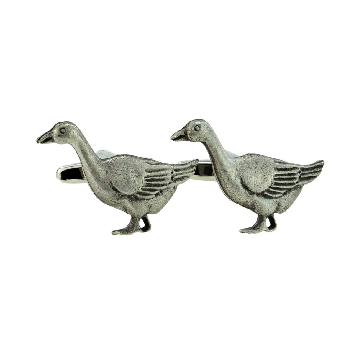 Cadogan Gifts English Made Pewter Goose Fowl Farm Cufflinks Presented in a Box