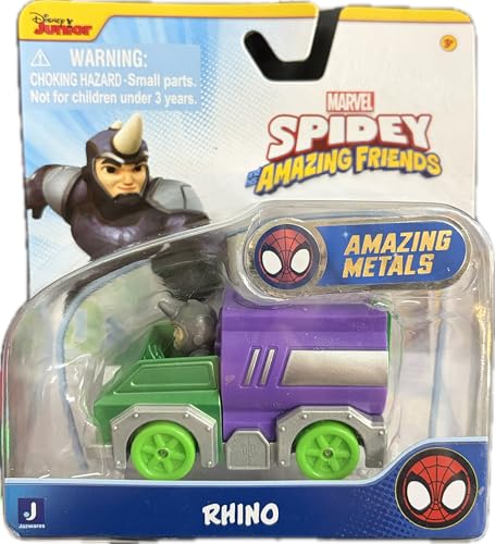 Spidey & Amazing Friends - Amazing Metals - Rhino Diecast Toy Vehicle