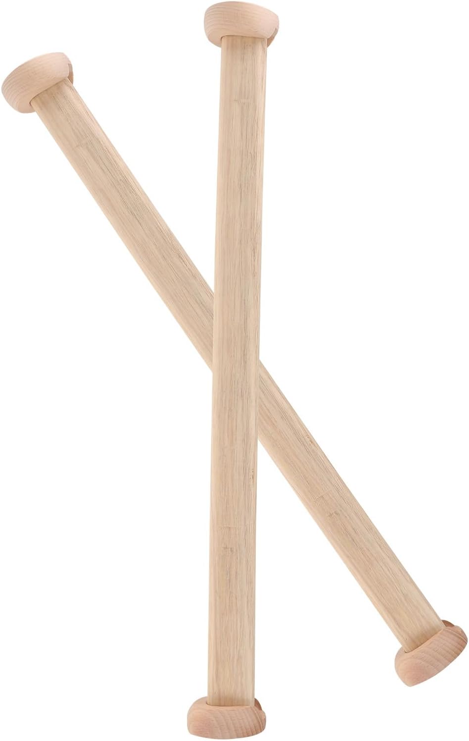 Ipetboom Solid Wood Clothes Hanging Rods 2pcs Set Thickened Wardrobe Cross-bar Household Closet Rail for Hanging Clothes Storage Organizer