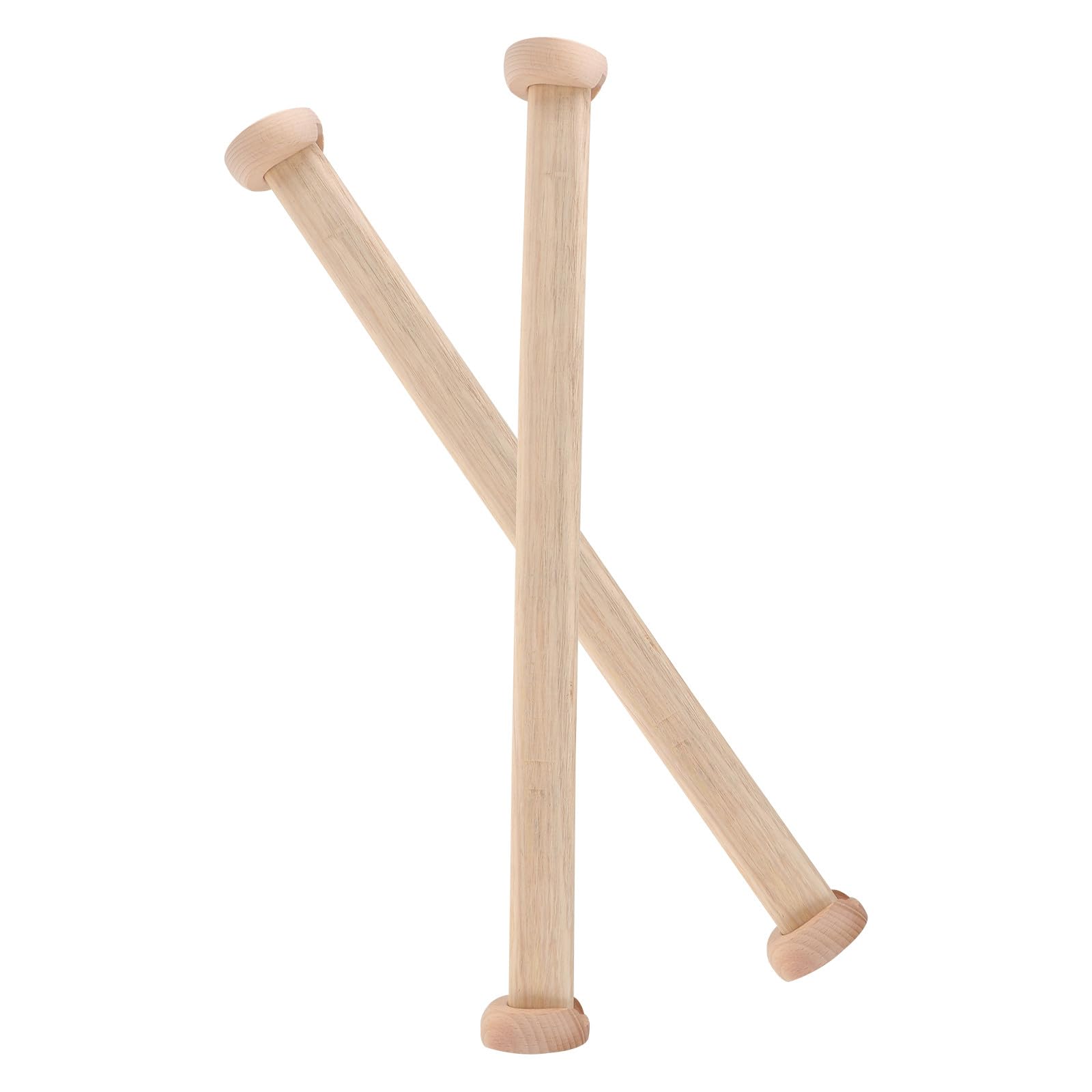 Tringles à vêtements en bois massif pour armoire de chambre (Lot de 2 penderies réglables)