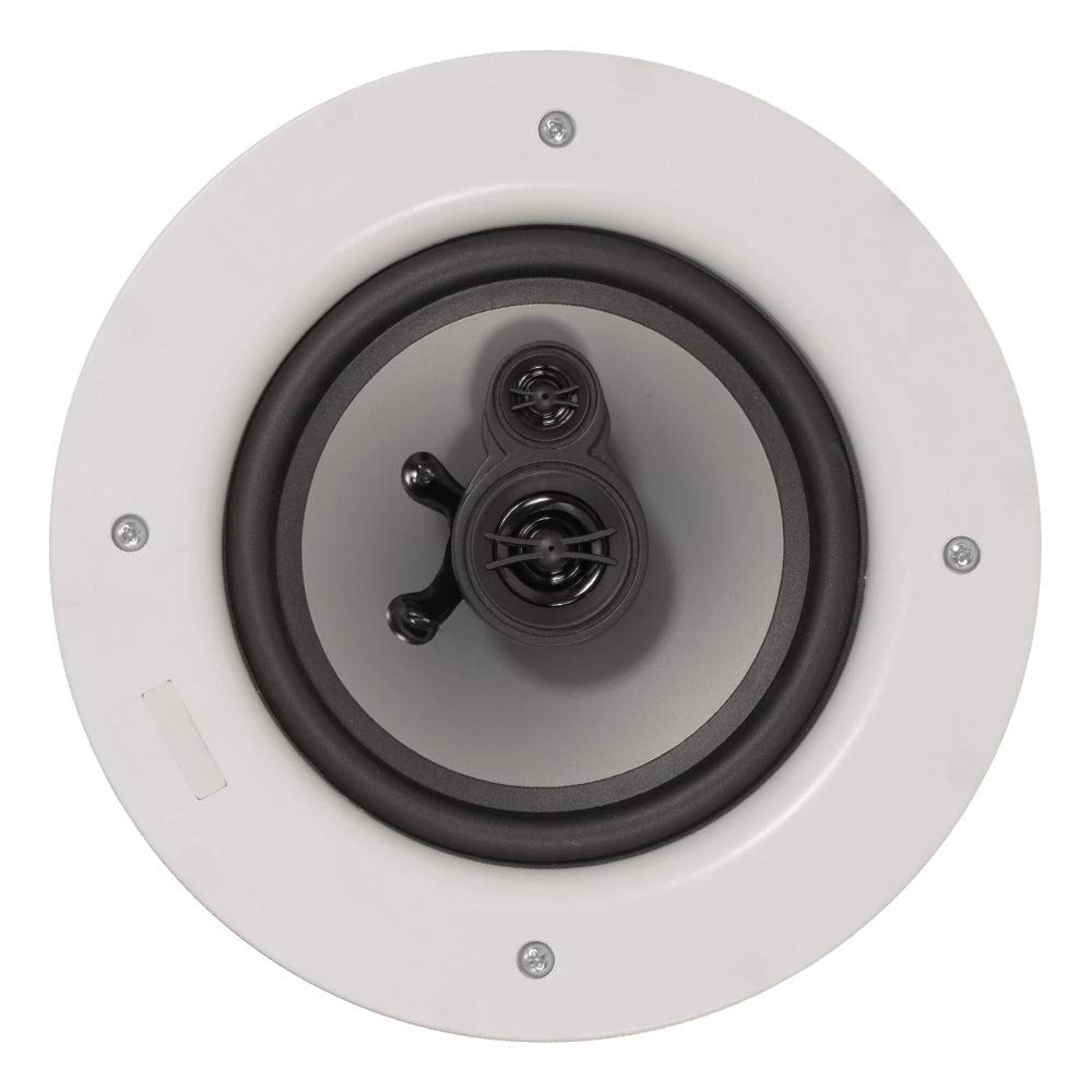 Acoustic Audio CSic64 - Set di 3 altoparlanti da soffitto senza cornice, 16,5 cm, 3 altoparlanti Home Theater