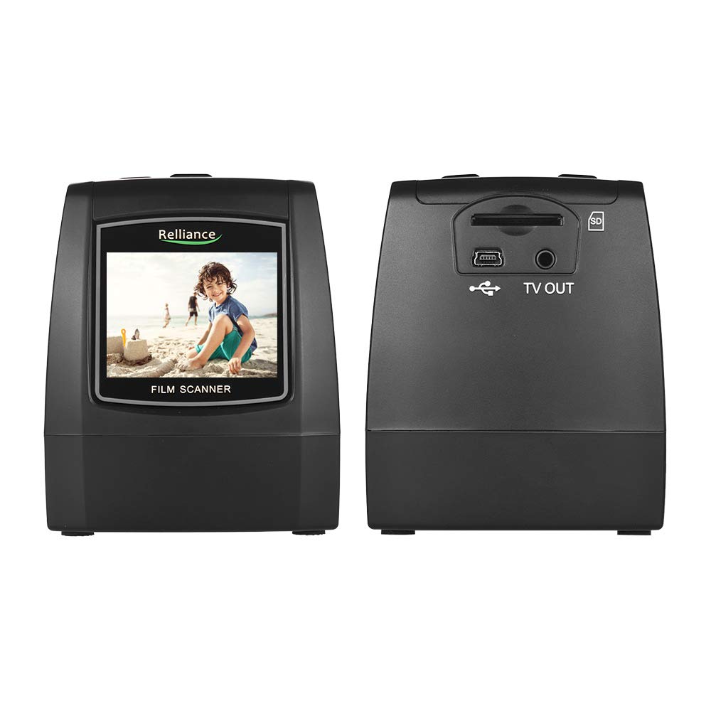 Docooler Alta Risoluzione Scanner per Diapositive a Pellicola 14MP / 22MP Converti 8mm - 135mm Pellicola Diapositiva Monocromatica a Colori Negativa in Immagine Digitale con Display LCD da 2,4 Pollici