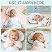 Baby Pillow for Sleeping for Newborn Head Support Soft & Cozy Prеvents FΙat Hеad Stroller Bassinet Insert Flat Design Almohadas para Bebes (Panda)