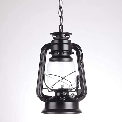 Traditional Outdoor Antique Hanging Lamp Glass Lantern Personality Chandelier Creative