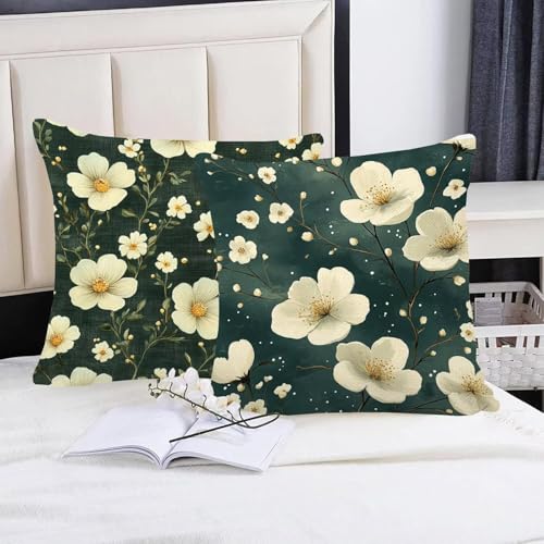 Coussin canapé vert fleurs m-411 pour rénover une chaise extérieur - 5