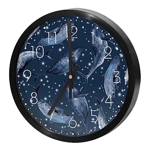 Horloge murale silencieuse contre les insomnies déco ciel étoilé