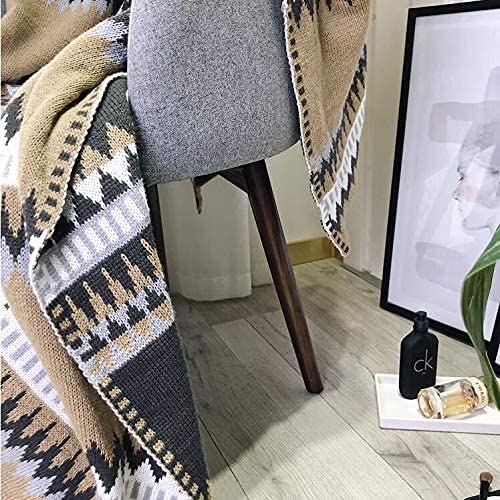Retro Stijl Amerikaanse Woonkamer Decoratieve Gestreepte Gebreide Deken Sofa Gooi Deken Home Decor 130Cm bij 170Cm - Image 8