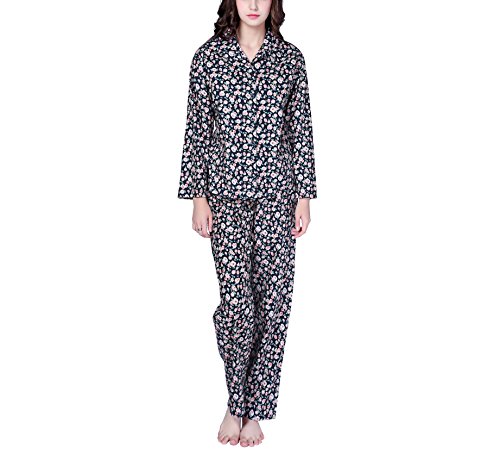 Richie House Women's Cotton Sleepwear Two-Piece Set RHW2743-A-S