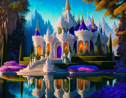Château de Cristal poster sur toile pour habiller un mur vide 58x90