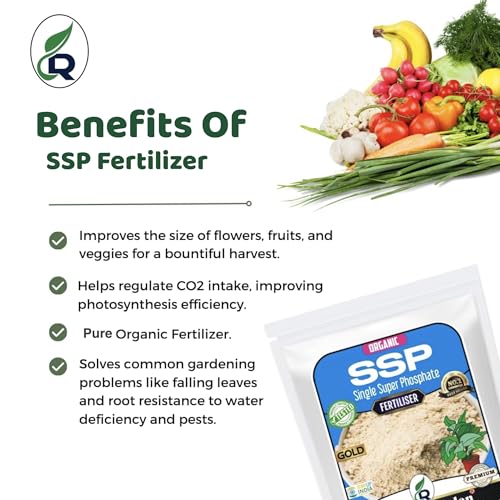 Image of Rimi Garden Ssp Single Super Phosphate, Essential Organic Fertilizer For Plant Growth With ++ Charged Growth Microbes(900 Gm), Powder