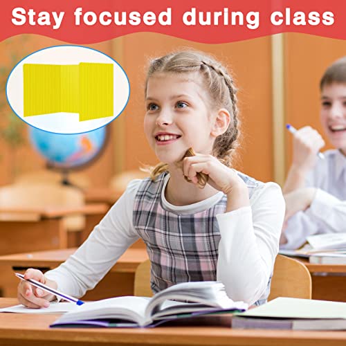 24 Pcs Plastic Privacy Folders For Students Classroom Partitions Divider Shield Desk Privacy Study Carrel Panel Testing Boards, 45.35 X 13.5'' (Red, Yellow, Blue, Green) #TOP5