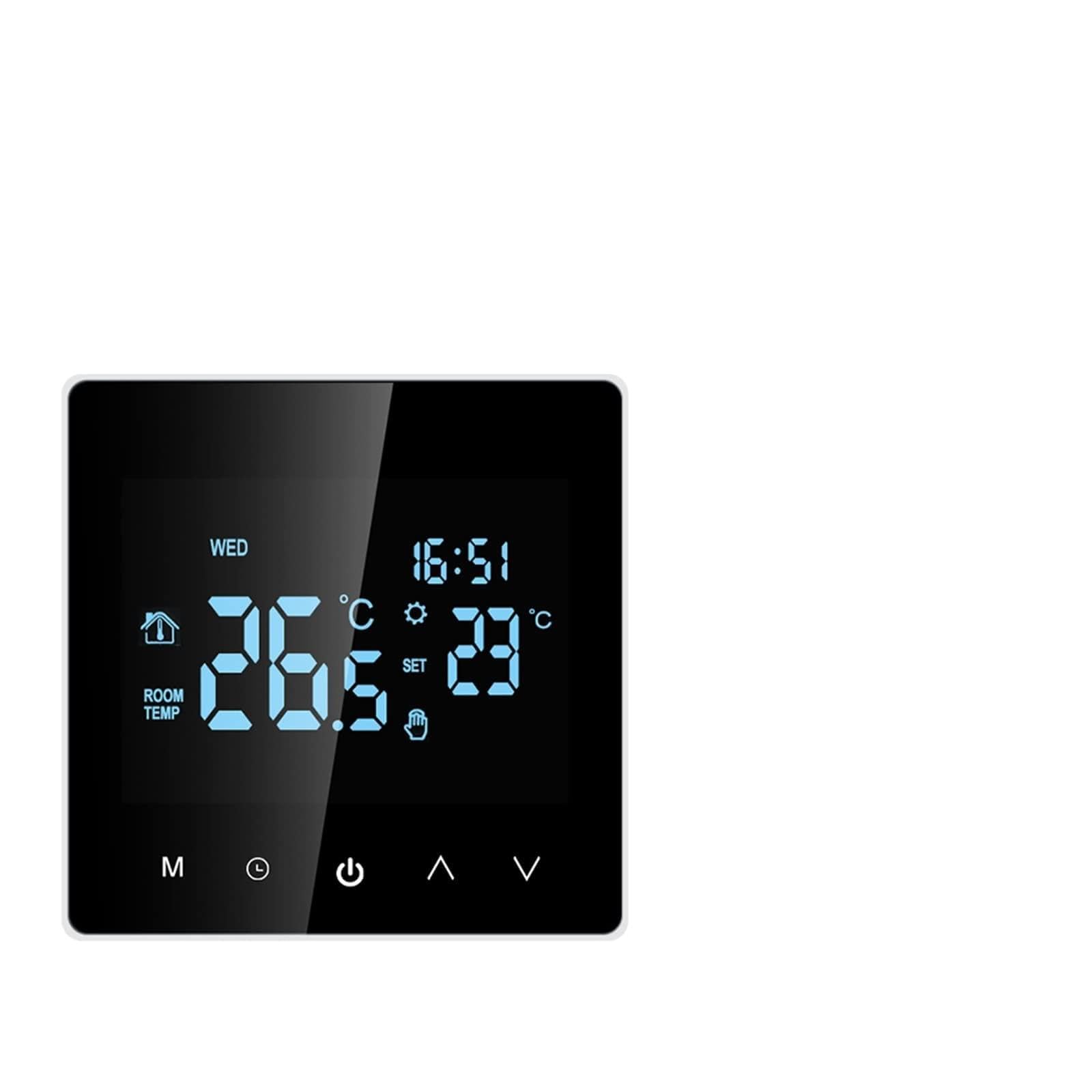Termometro da interno igrometro digitale Smart WiFi Electric Riscaldamento del pavimento Acqua/Gas Caldatura termostato Controllo di temperatura LCD Toccare il display wireless Con display LCD(NO WiFi