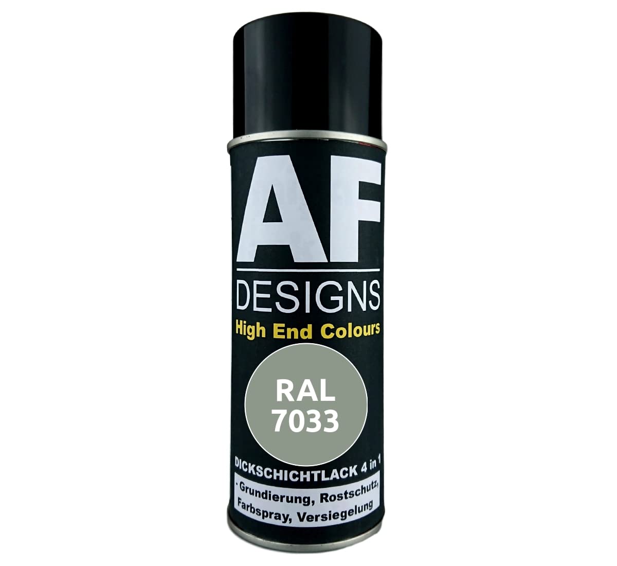 Alex Flittner Designs Rust Protection Paint 4-in-1 RAL 7033 Cement Grey Metal Protective Paint Spray Rust Protection Paint Spray Can