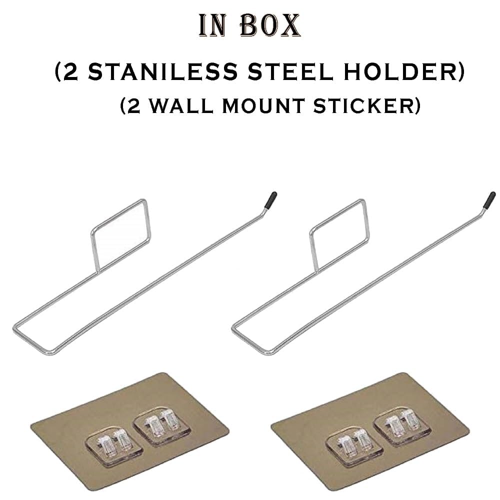 Stainless Steel Self Adhesive Towel Rings - Wall Mount -4