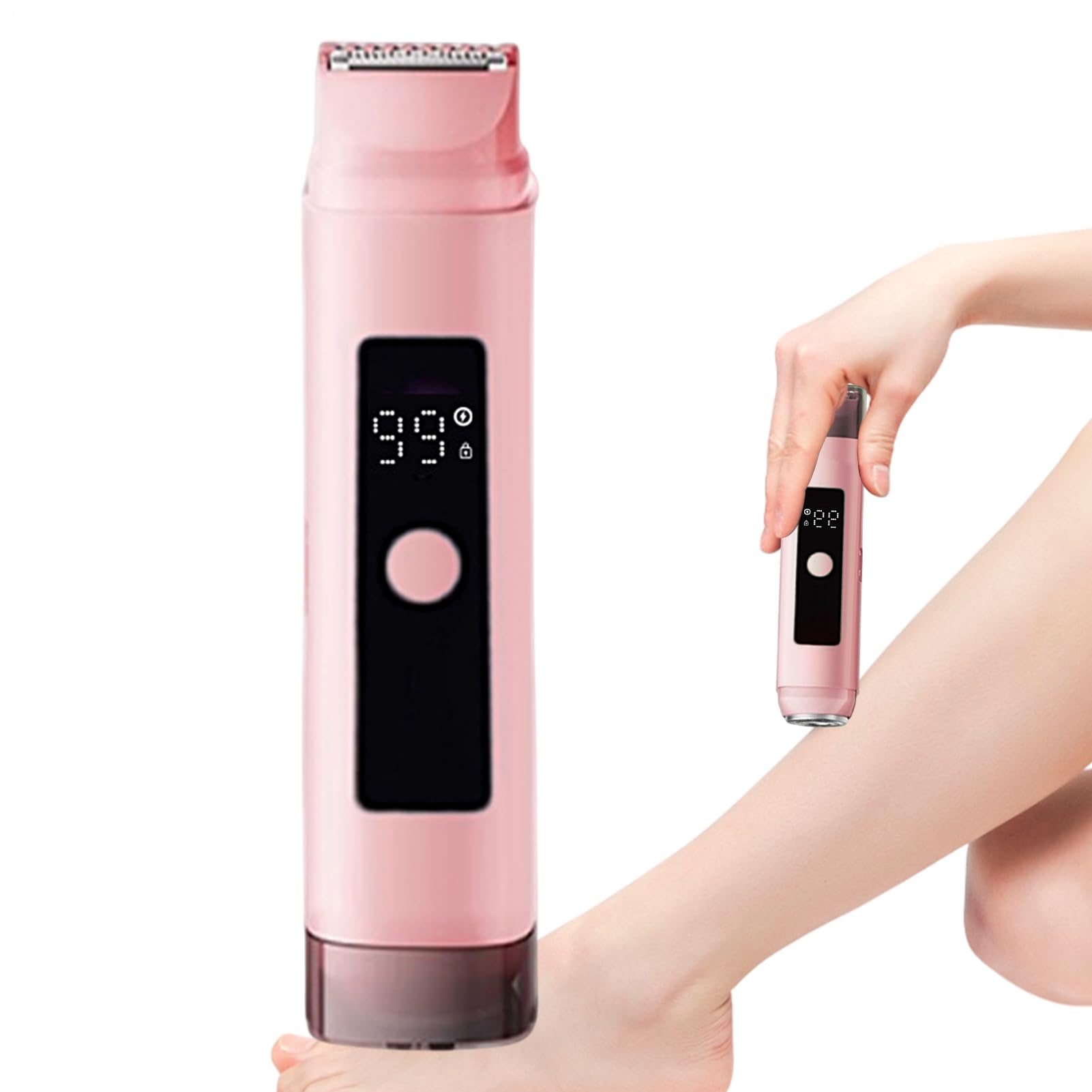 Trimmer para mujeres con afeitadora eléctrica de doble cabeza impermeable 8
