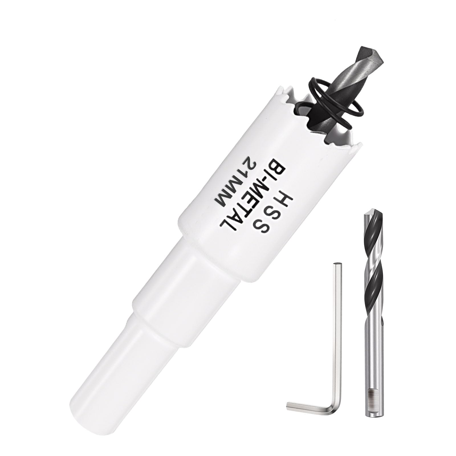 DTGN 13/16" Bi-Metal Hole Saw M42 HSS - 21mm Hole Cutter - Good for Thick Stainless Steel/Alloy/Aluminium/Brass/Copper - White