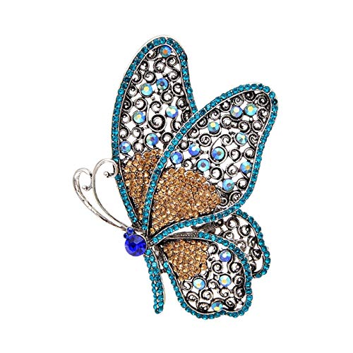 Broches de papillon en strass bicolores un cadeau chic pour femmes élégantes
