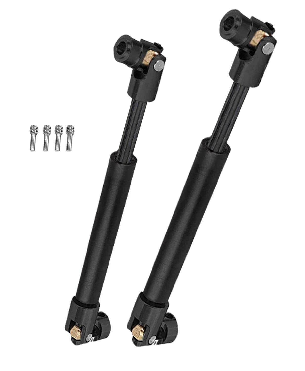 ARRCat RC Crawler Drive Shaft 94-125MM Upgrades for 1/10 Axial SCX10 2 Redcat D90 Gen7/Pro RC4WD GEN8 SCX10-II,Steel #45 Universal Driveshaft,Metal Axles Part Hop-Ups,Black (94-125MM & 116-170MM)