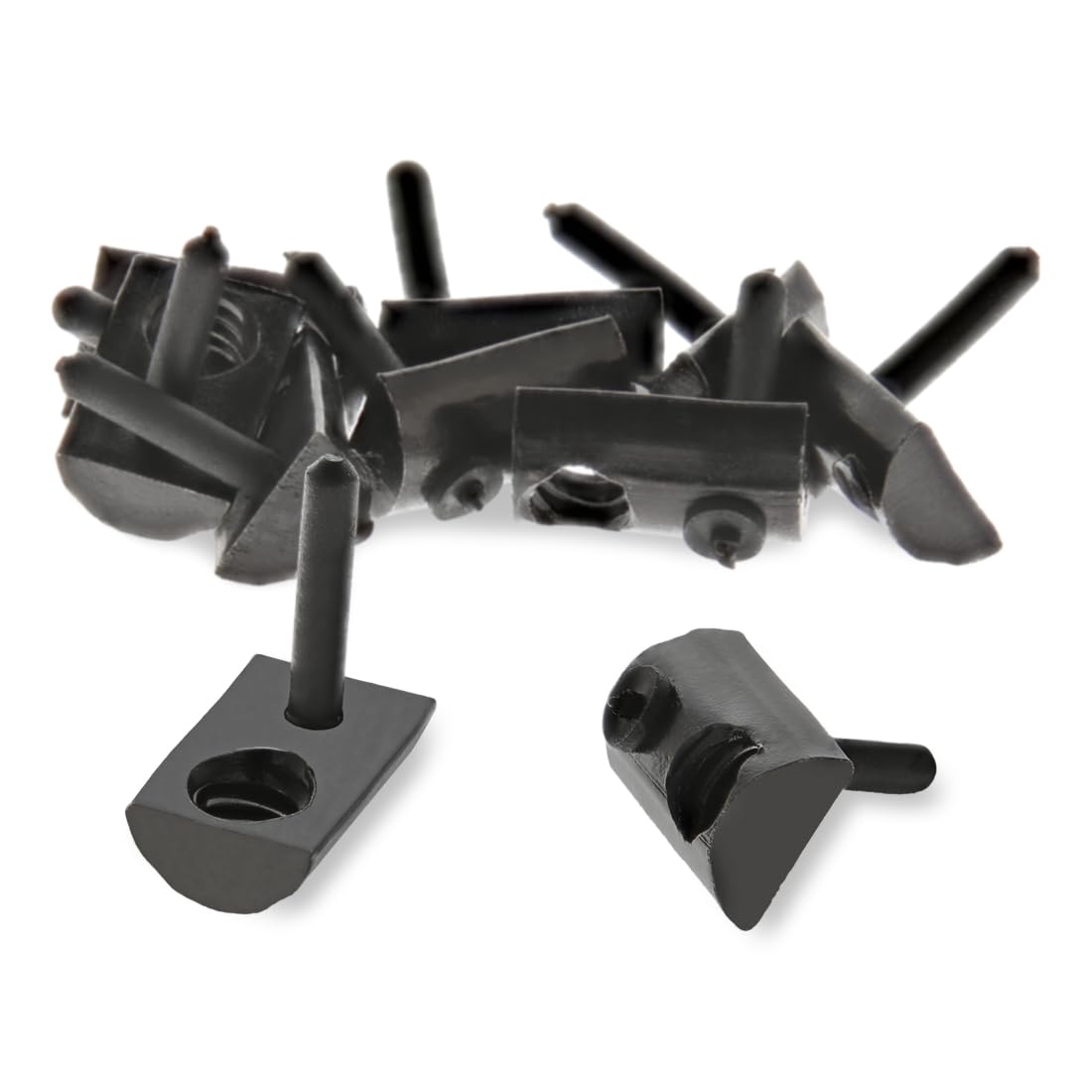 8020, 3376, 10 Series, 1/4-20 Steel Roll in T Nut with Flex Handle - T Slot T-Nut Accessories for T Slot Aluminum Extrusion - Hardware Nuts (1500 Pack)