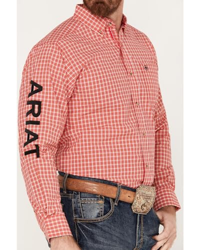 ARIAT Men's Pro Series Team Saul Classic Fit Shirt, Red3
