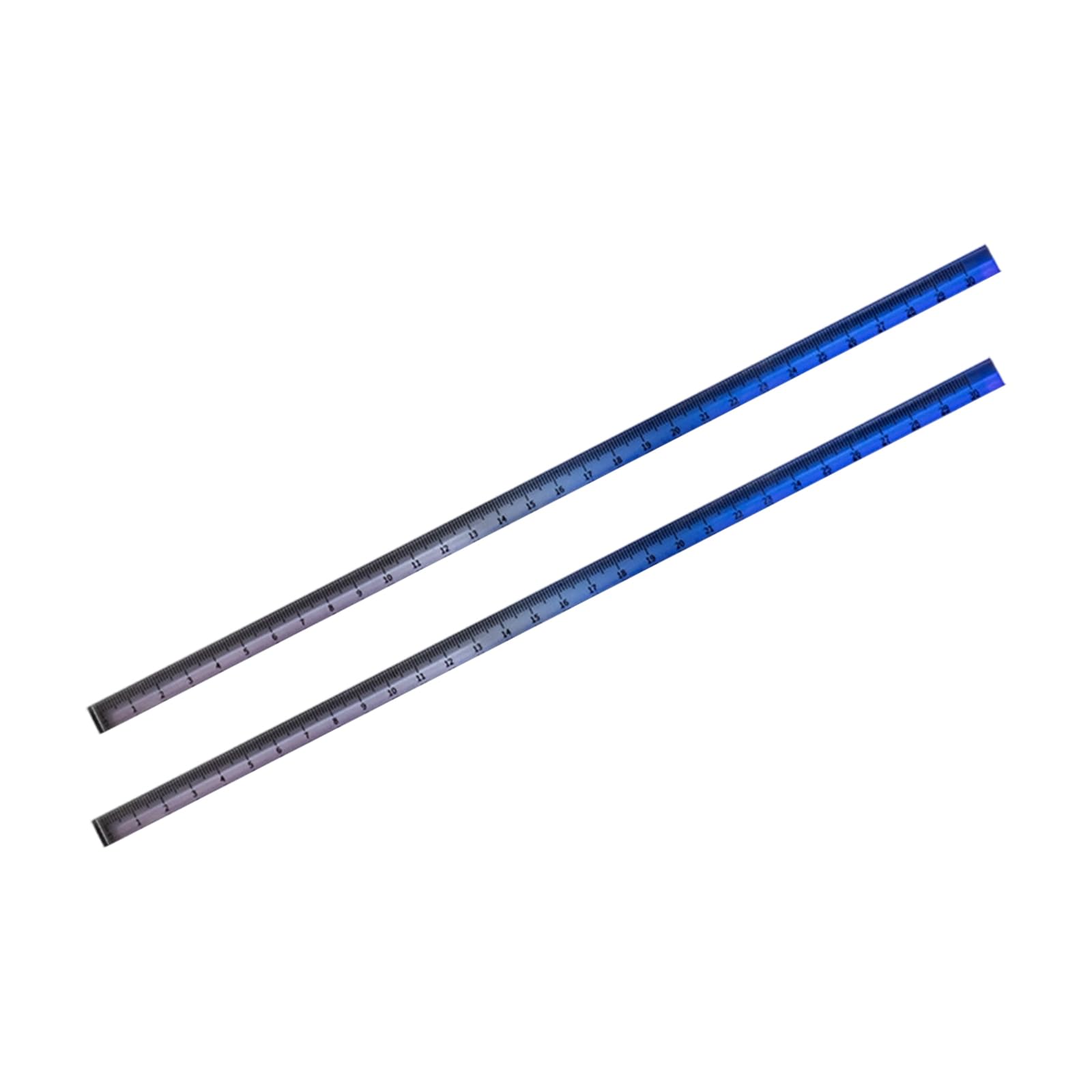 Of 2 Clear Acrylic Straight Ruler with Inches Centimeters, Colored Ruler Metric Rulers Measuring Rulers Set Set
