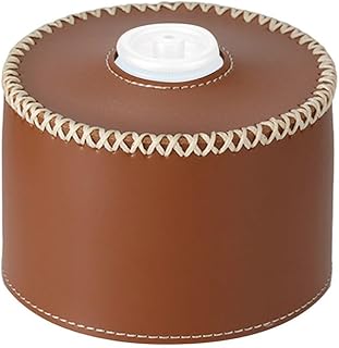 MoSundi Funda de piel para tanque de gasolina, práctica y elegante, adecuada para tanques de gas de 230 g y 450 g, Brown, S