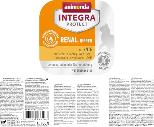 animonda INTEGRA PROTECT Katzenfutter nass Renal (Nieren) Ente (16 x 100g)