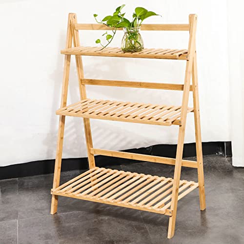 Support de pot de fleurs en bambou à 3 niveaux pour optimiser l'espace - 2